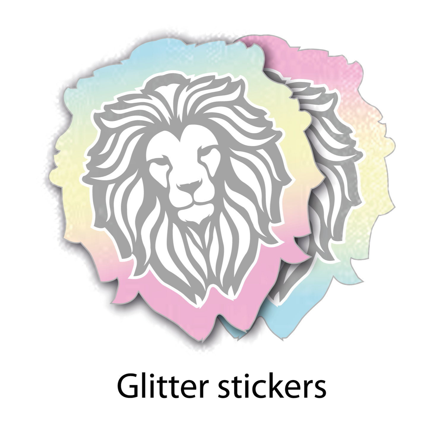 Sticker Clout- Glitter Stickers