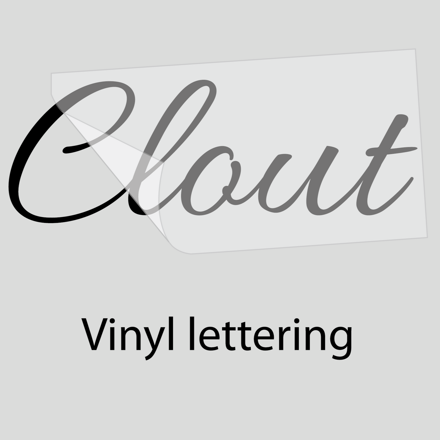 Sticker Clout- Vinyl Lettering Sticker