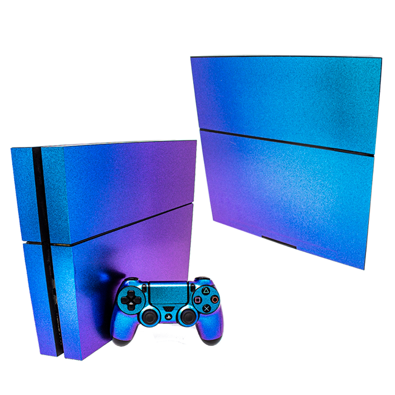 SONY PS4 CONSOLE SKIN - Blue Glitter