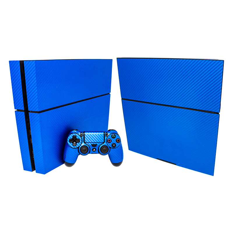 SONY PS4 CONSOLE SKIN - Blue Carbon Fiber