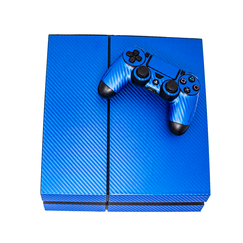 SONY PS4 CONSOLE SKIN - Blue Carbon Fiber