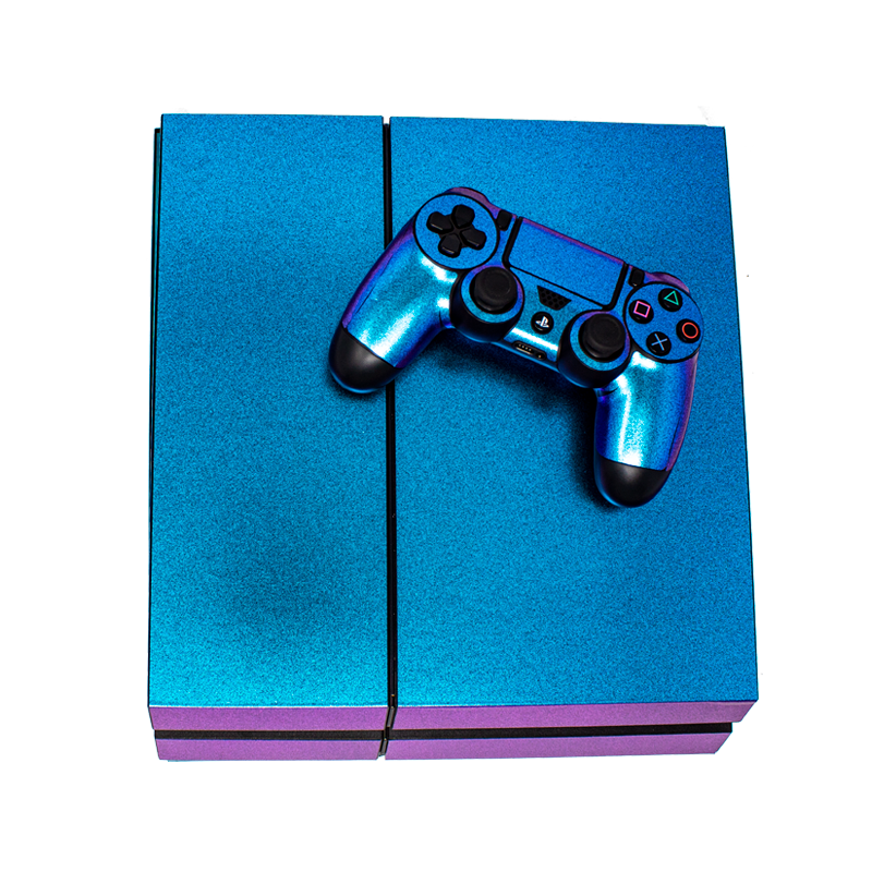 SONY PS4 CONSOLE SKIN - Blue Glitter